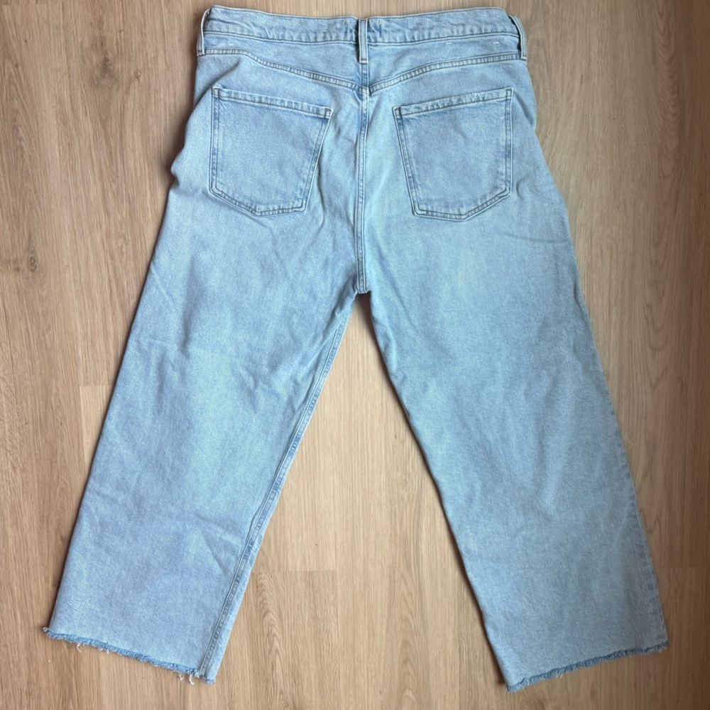 AGOLDE REN Jeans Wide Leg Disclosure Light Rinse Sz 32 - Picture 4 of 6
